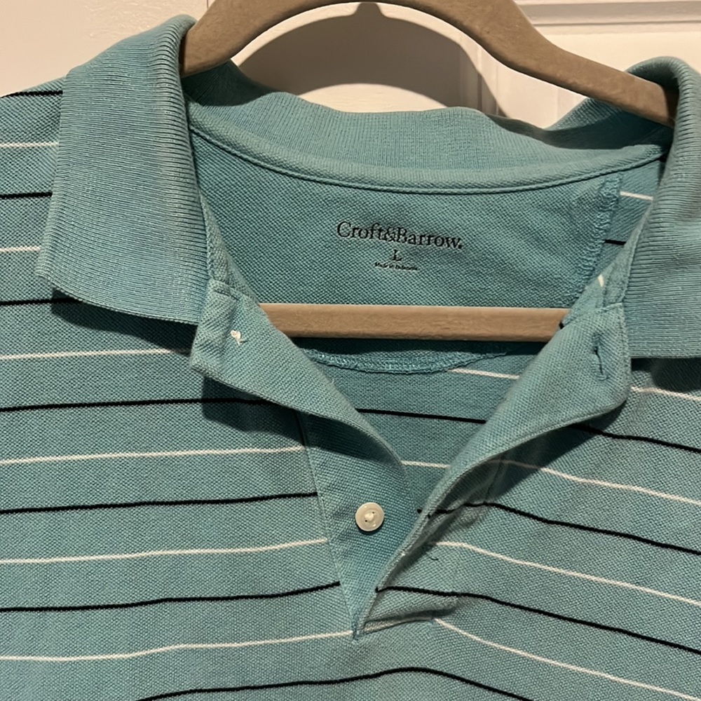 Blue Striped Polo - Picture 2 of 3